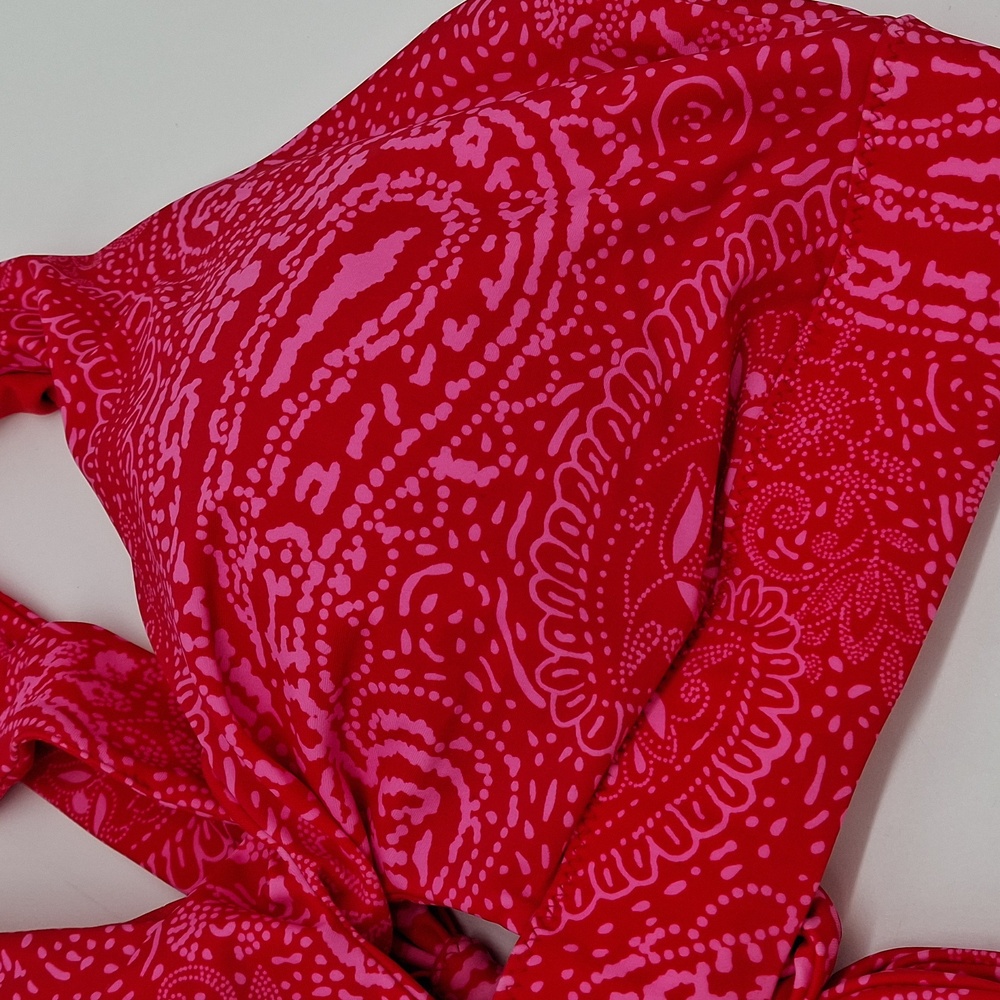 Raisins Las Virgenes Via Top Island Plus Bottom 2pc Bikini Set Red 20W - Picture 5 of 16